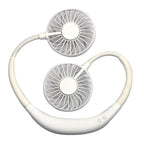 Harrow Hands-Free Portable Neck Fan Dual Adjustable Fans Rechargeable Battery