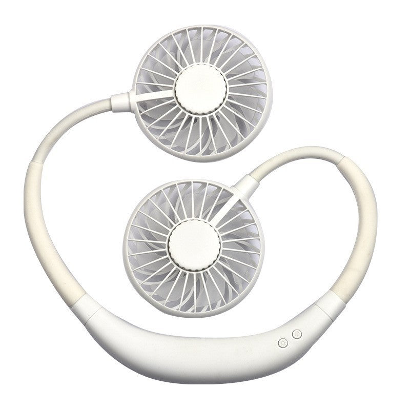 Harrow Hands-Free Portable Neck Fan Dual Adjustable Fans Rechargeable Battery