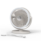 Portable USB Desk Fan with Adjustable Head Lightweight Compact Design