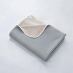 Brehn Cozy Reversible Fleece Blanket Soft Breathable Throw for Sofa Bed and Camping