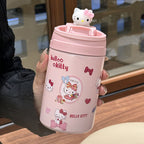 Insulated Travel Mug for Women BPA-Free Plastic Leak-Proof Lid Hot and Cold Beverage Cup