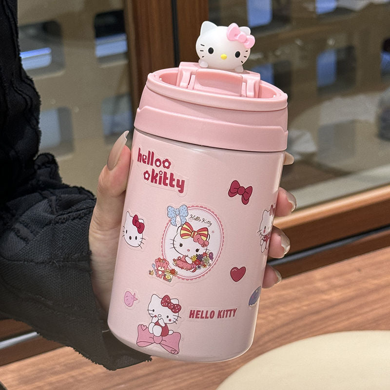 Insulated Travel Mug for Women BPA-Free Plastic Leak-Proof Lid Hot and Cold Beverage Cup