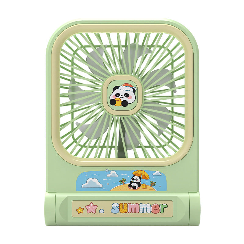 Portable Mini Fan Panda Design Lightweight Compact Personal Cooling Fan