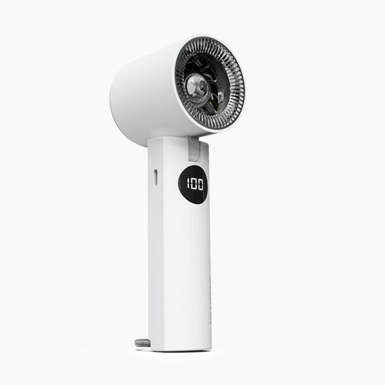 Portable High-Speed Hand Fan with Digital Speed Display USB Rechargeable