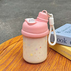 Women’s Insulated Drink Bottle with Dual Lid System Leak-Proof BPA-Free Star Design