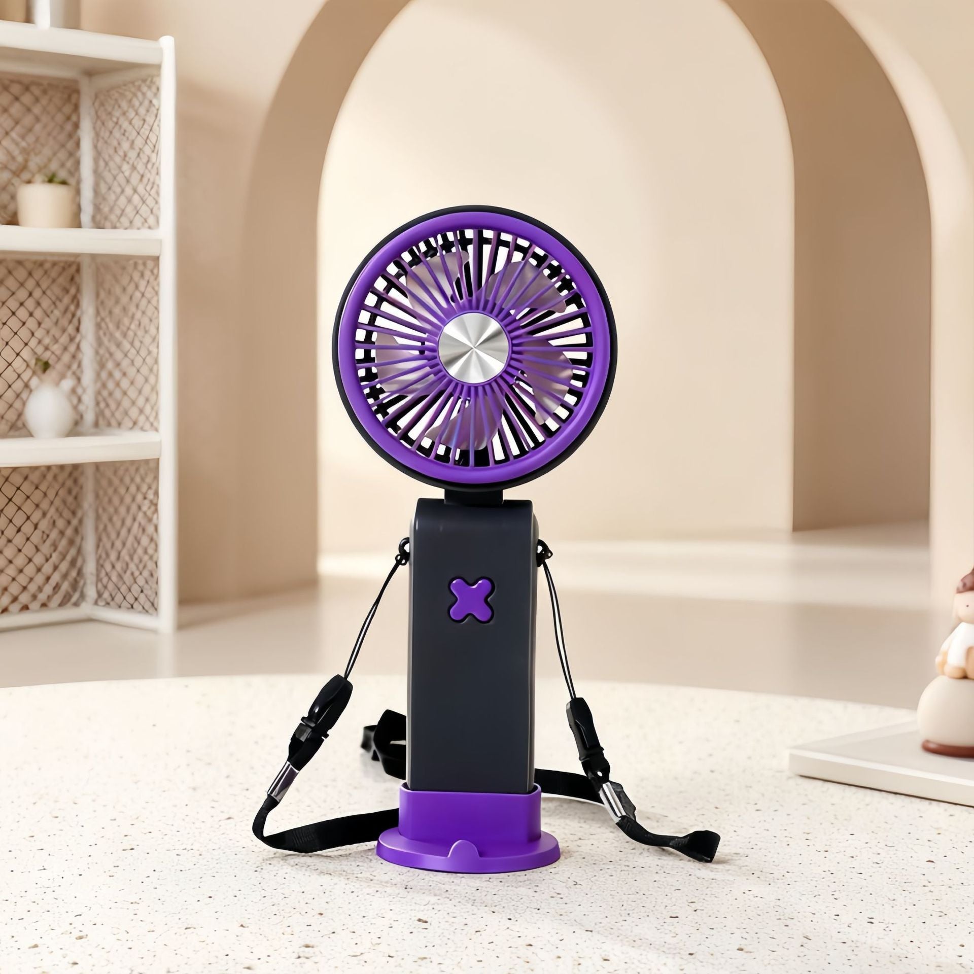 Portable USB Desk Fan Rechargeable Battery Adjustable Tilt Compact Lightweight