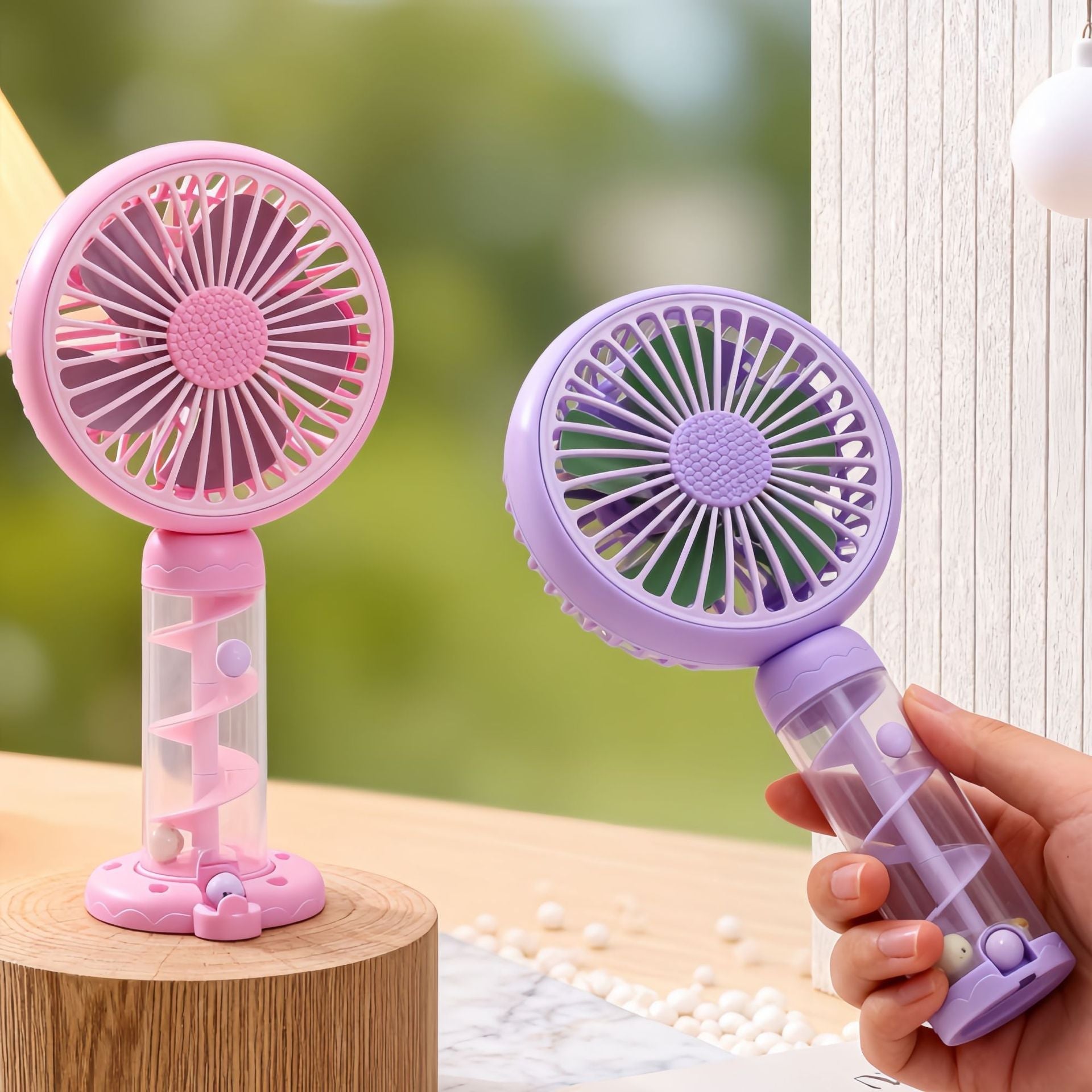 Portable Mini Hand Fan USB Rechargeable with Adjustable Tilt Compact Lightweight for Women
