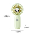 Portable Mini Fan with Cute Panda Design Battery Operated Compact Handheld Fan for Women
