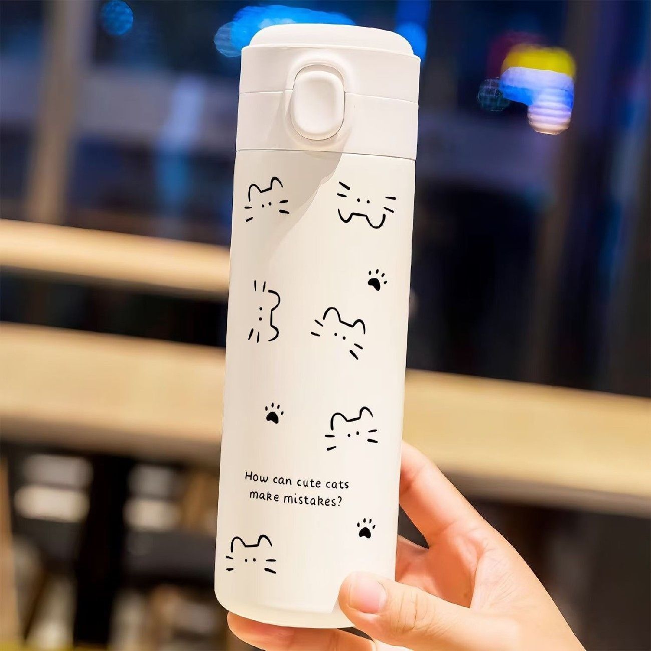 Insulated Water Bottle with Hello Kitty Design Leak-Proof BPA-Free for Women