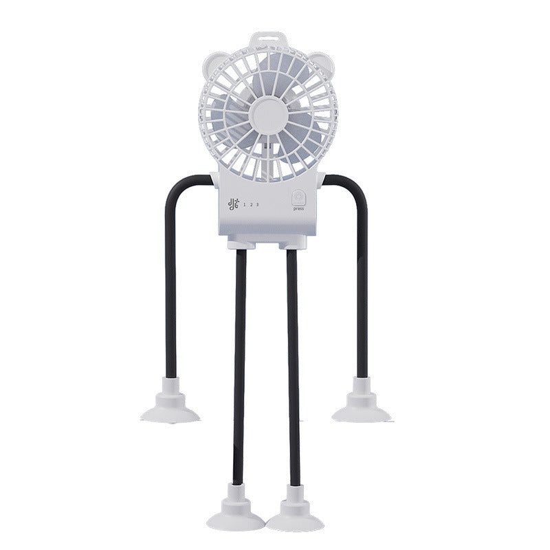 Portable Desk Fan USB Rechargeable Bear Design Multiple Speeds Compact Cooling