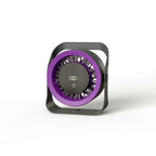 Portable Digital Cooling Fan with LED Display and Wooden Handle