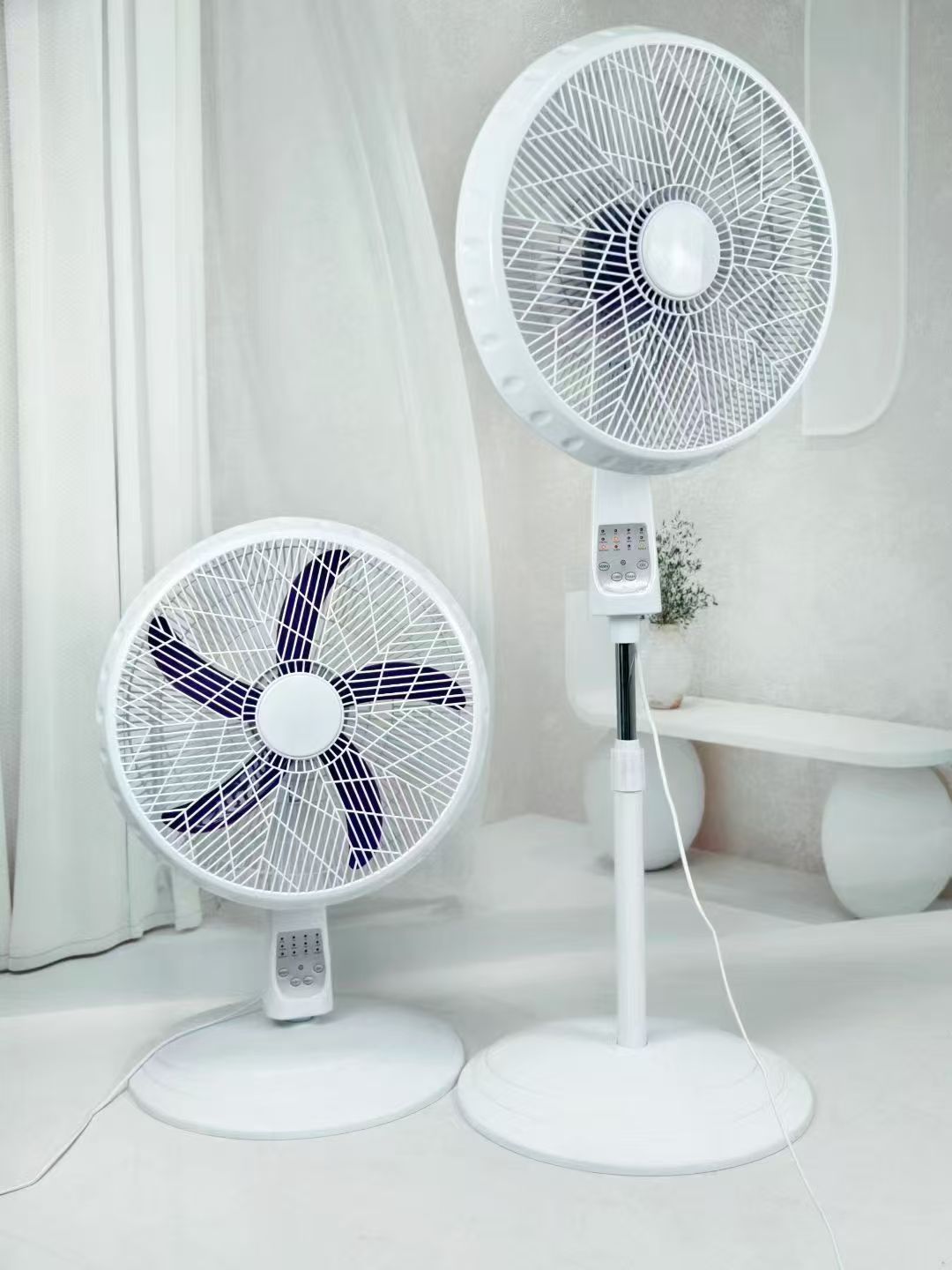 High Performance Stand Fan with Remote Control Adjustable Height Multiple Speeds