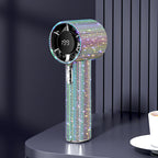 Compact Portable Fan with LED Display and Multiple Speeds for Men
