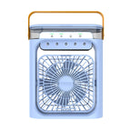 Portable Personal Fan with Handle 3-Speed Quiet Operation LED Display Compact Design