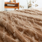 Women's Cozy Fleece Throw Blanket Ultra-Soft Warm Snuggle Blanket