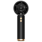Portable Mini Hand Fan with Digital Control and Rechargeable Battery