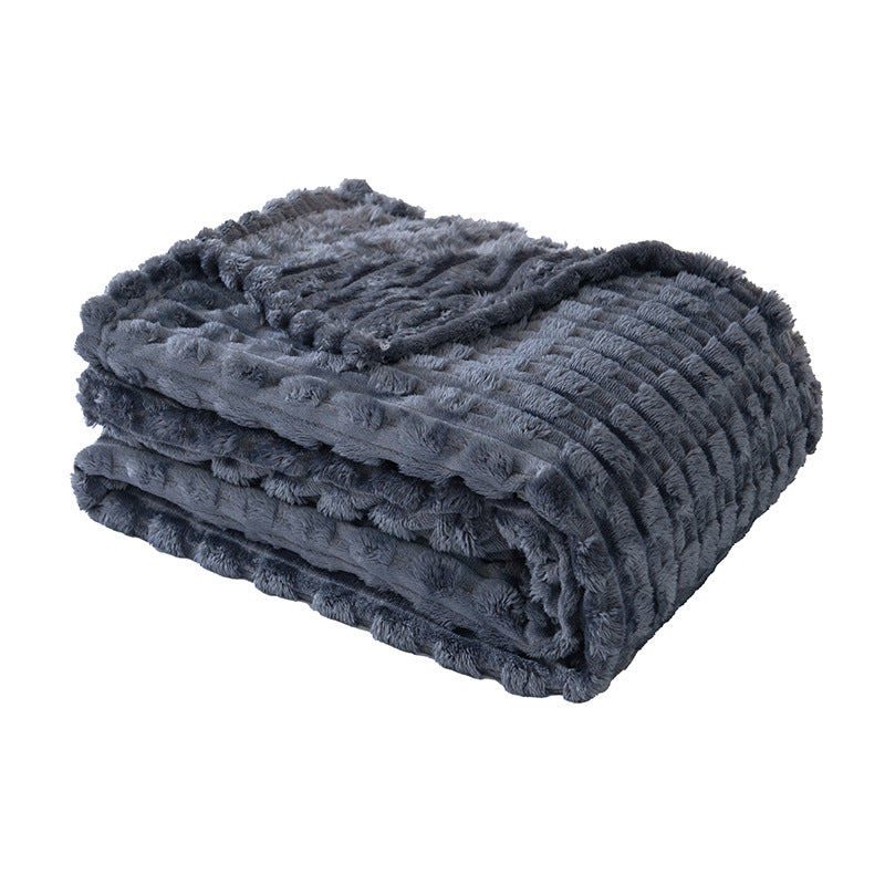 Women's Plush Fleece Blanket Extra Warm Textured Design Soft Cozy Throw