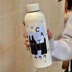 Insulated Stainless Steel Water Bottle with Hello Kitty Design for Women Leak-Proof BPA-Free