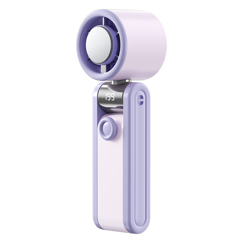 Portable Mini Fan Compact Rechargeable Personal Fan with Adjustable Speeds and LED Display
