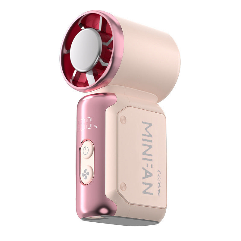 Portable Handheld Fan Rechargeable Battery Lightweight Compact 3 Speed Settings