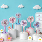 Portable Handheld Fan with Adjustable Tilt USB Rechargeable Lightweight Quiet Operation