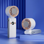Portable High-Speed Fan with LED Display Lightweight Compact Battery Operated