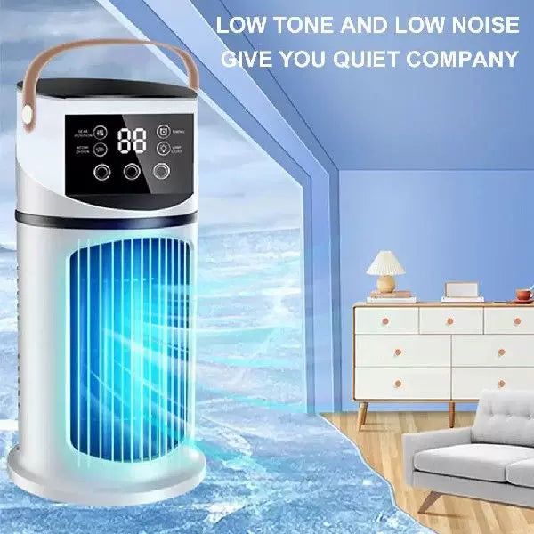 Portable Tower Evaporative Air Cooler with LED Touch Display and Programmable Thermostat