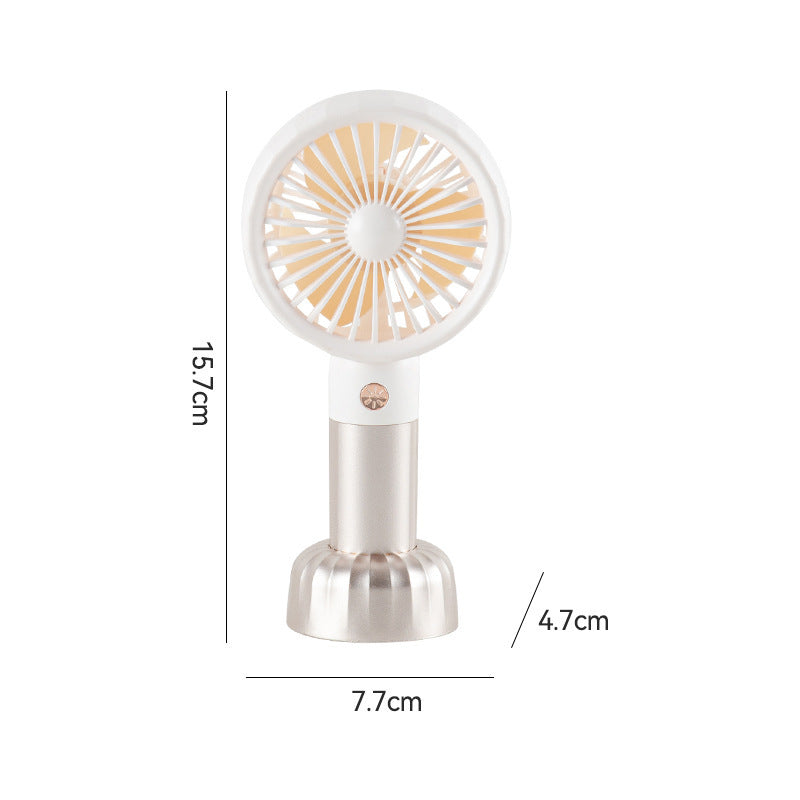 Handheld Rechargeable Personal Cooling Fan Portable Compact 3-Speed Battery Operated