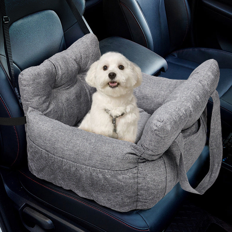 Harrow Dog Car Seat with Adjustable Safety Belt Comfortable Padded Travel Seat for Small to Medium Dogs