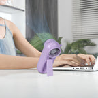 Harrow Portable Mini Handheld Fan USB Rechargeable Compact Quiet Operation with LED Display