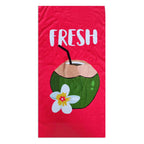 Brehn Beach Towel Soft Quick-Drying Microfiber Palm Tree Design Blue Large