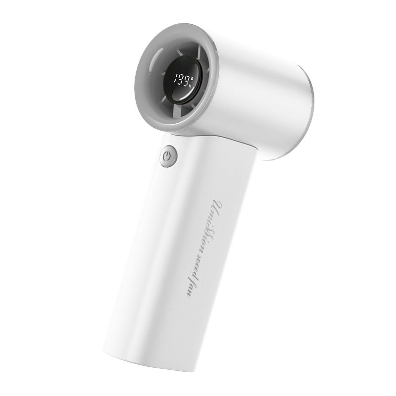 Handheld Personal Air Cooler Portable Rechargeable Fan with Multi-Speed and Digital Display