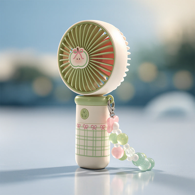 Portable Mini Handheld Fan Rechargeable USB Compact Lightweight with Animal Design
