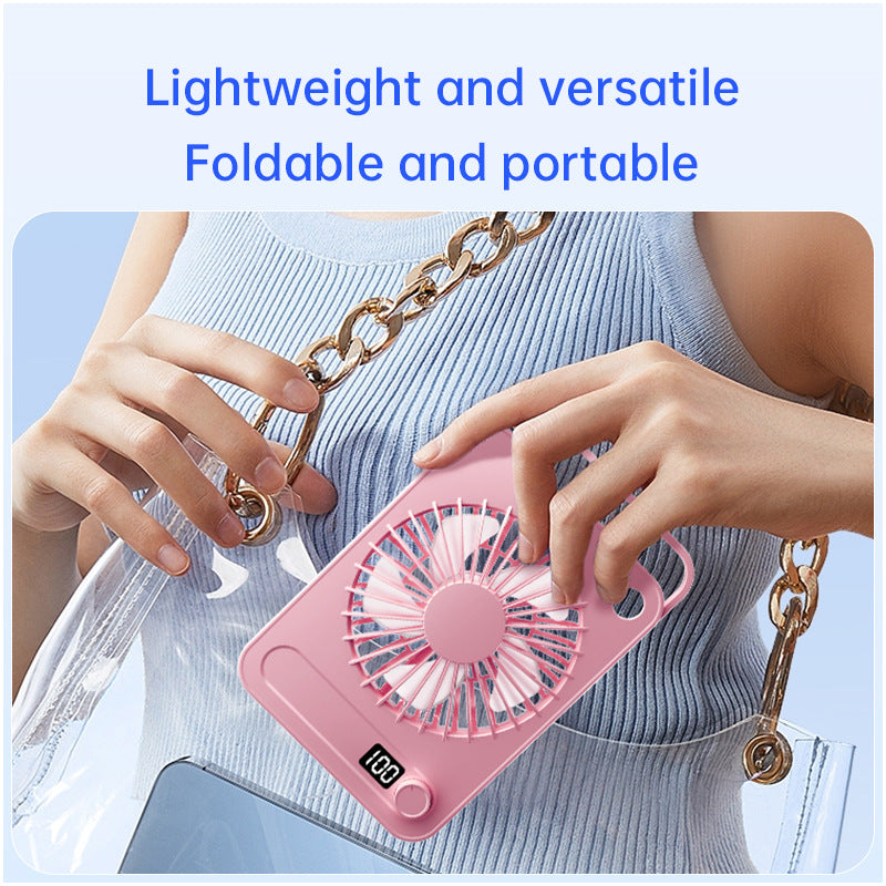 Portable Fan for Women Digital Speed Control Type-C Charging Lightweight