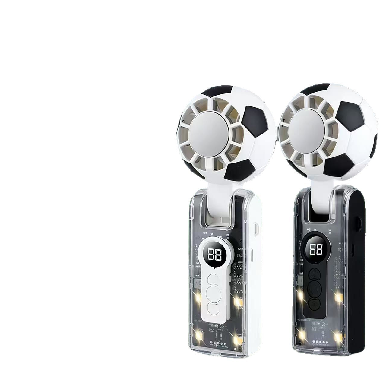 Portable Cooling Fan with Supercooled Ice-Magnetic Sheets Rechargeable Battery