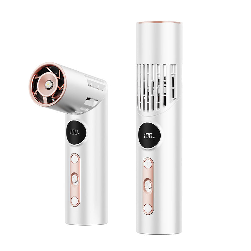 Portable Mini Fan Battery Operated Lightweight USB Rechargeable with LED Display