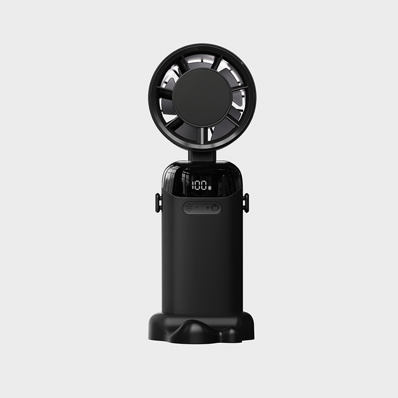 Portable Rechargeable Fan with Adjustable Speeds and Digital Display Compact Lightweight