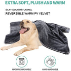 Brehn Pet Blanket Soft Hypoallergenic Microfleece Reversible Cozy Neutral Color