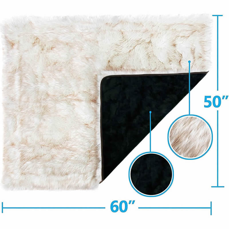 Brehn Soft Plush Pet Blanket with Non-Slip Bottom Cozy and Machine Washable
