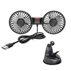 Portable Multi-Directional Car Ventilation Fan Adjustable Head Compact Design Easy Install