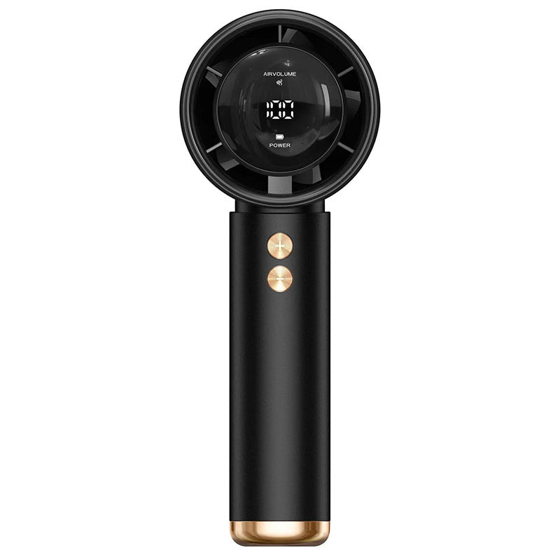 Smart Handheld Digital Fan With Rechargeable Battery and Adjustable Speed Display