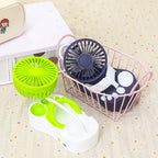 Portable Battery Fan with Flexible Holder USB Rechargeable Compact Lightweight for Women