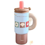 Women’s Multi-Purpose Insulated Drink Container Leak-Proof Lid Ergonomic Handle Large Capacity
