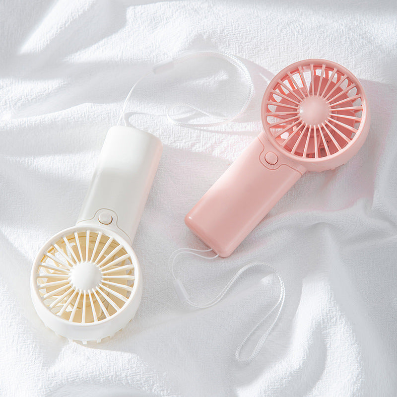 Portable Handheld Mini Cooling Fan Rechargeable Battery Compact Lightweight Adjustable Speed