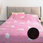 Women's Cozy Fleece Blanket with Gaming Console and Controller Design Soft Warm Throw