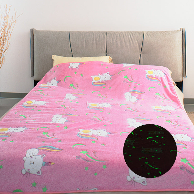 Women's Cozy Fleece Blanket with Gaming Console and Controller Design Soft Warm Throw