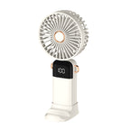Multi-Functional Handheld Cooling Fan with Adjustable Speeds and Phone Stand Portable Rechargeable