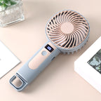Portable Battery Operated Fan with Variable Speed Control and LED Display