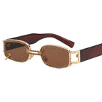 Women's Sunglasses Crystal Frame Sparkling Metallic UV Protection Stylish Fashion Eyewear