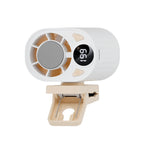 Harrow Clip-On Personal Cooling Fan Portable Adjustable Speed with Digital Temperature Display
